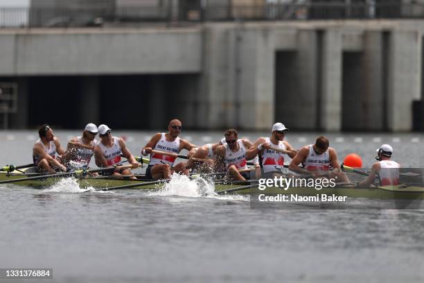 Josh Bugajski, Jacob Dawson, Tom George, Mohamed Sbihi, Charles Elwes, Oliver Wynne-Griffith, James Rudkin, Tom Ford and Henry Fieldman of Team Great...