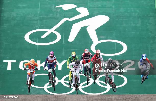 Niek Kimmann of Team Netherlands, Kye Whyte of Team Great Britain, Renato Rezende of Team Brazil, Tore Navrestad of Team Norway, Corben Sharrah of...