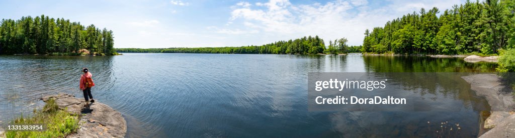 Hardy Lake Provincial Park at Highway 169 in Muskoka Lakes, Torrance, Canada
