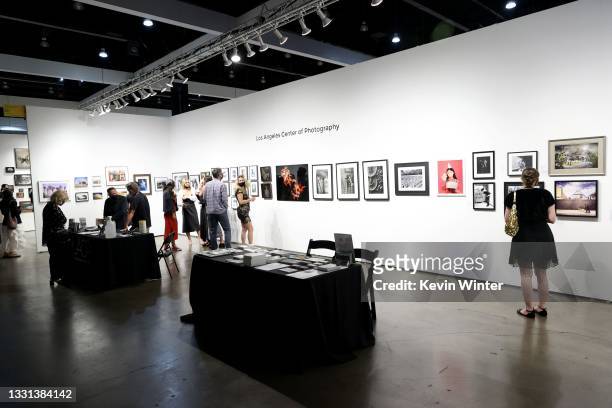 Guests attend the 26th Annual LA Art Show Opening Night Gala at Los Angeles Convention Center on July 29, 2021 in Los Angeles, California.