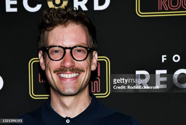 Barrett Foa attends the live performance of Shoshana Bean at The Bourbon Room Hollywood at The Bourbon Room on July 29, 2021 in Hollywood, California.