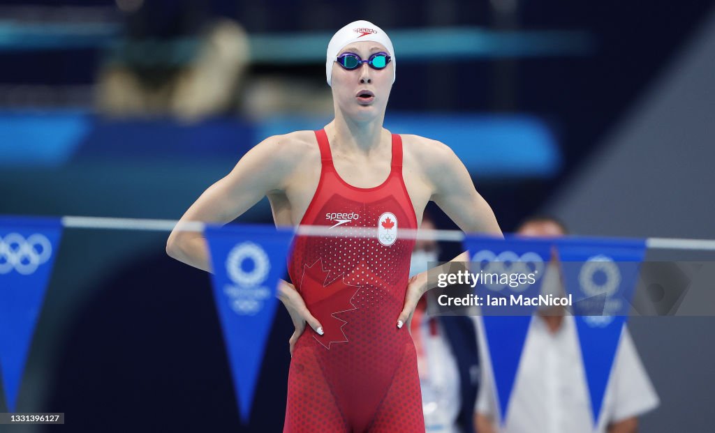 Taylor Ruck of Canada competes in the semifinals of the Women's 200m ...