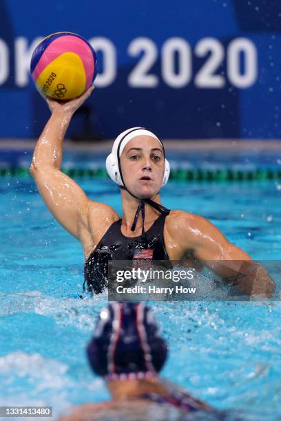 Margaret Steffens of Team United States during the Women's Preliminary Round Group B match between the United States and Team ROC on day seven of the...