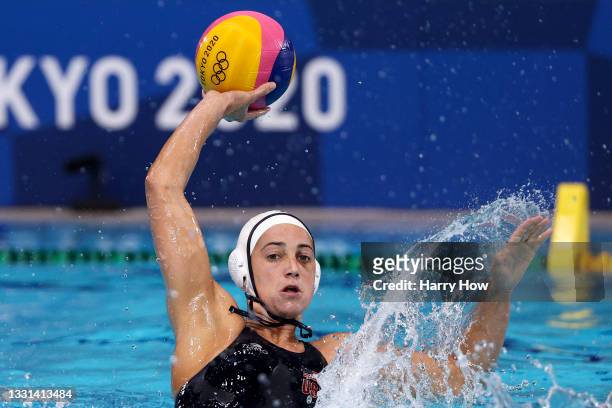 Margaret Steffens of Team United States during the Women's Preliminary Round Group B match between the United States and Team ROC on day seven of the...