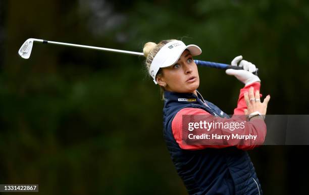 Amy Boulden of Wales in action during Day Two of The ISPS HANDA World Invitational at Galgorm Spa & Golf Resort on July 30, 2021 in Ballymena,...