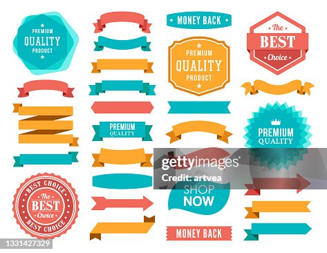 Satz der Menübänder und Badges Satz der Menübänder und Badges