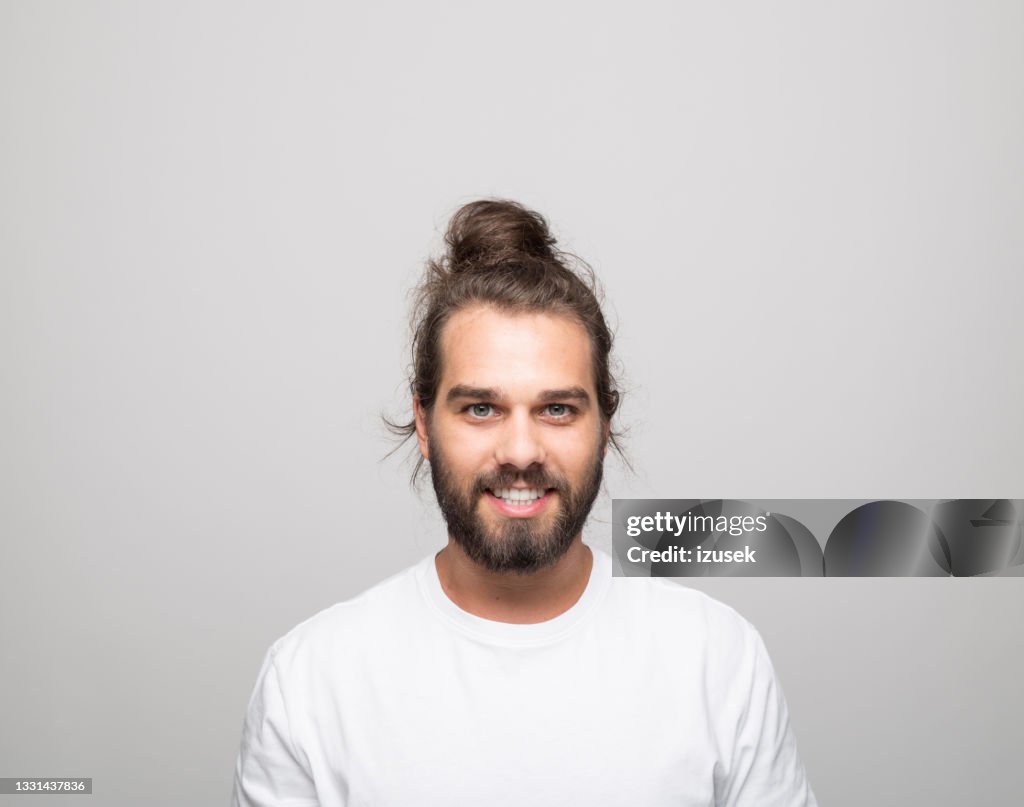Headshot of happy young man