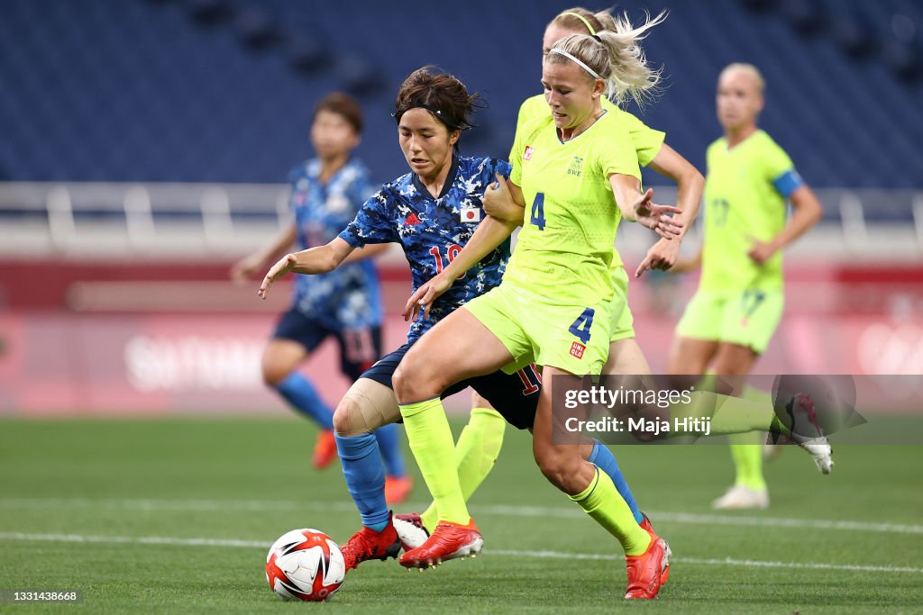 Sweden v Japan: Women's Football Quarterfinal - Olympics: Day 7