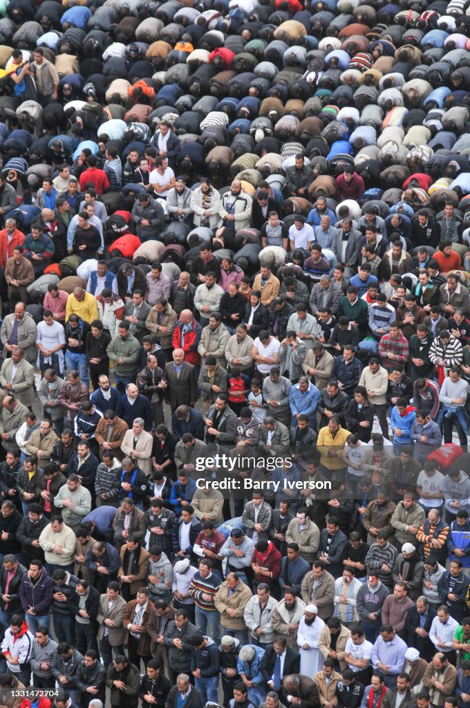 Demonstrators In Tahrir Square