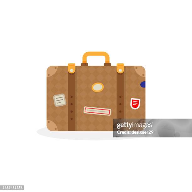 reisekoffer icon vektor design. - valise stock-grafiken, -clipart, -cartoons und -symbole