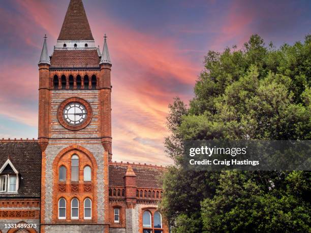 reading town hall, berkshire, england, uk - berkshire england stockfoto's en -beelden