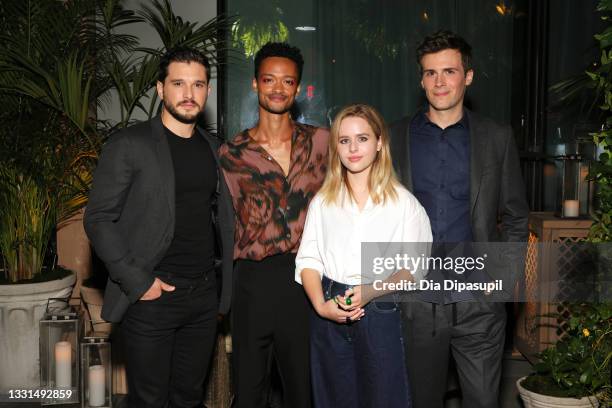 Kit Harington, Marquis Rodriguez, Lulu Wilson and Zane Pais attend the "Modern Love" Season 2 Cast and Creator Dinner at the Edition Hotel on July...