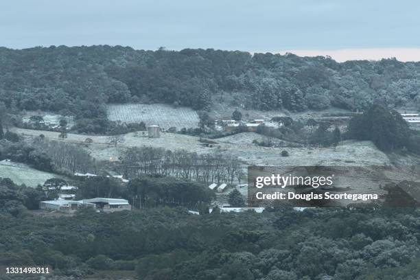 snow in south of brazil - rio grande do sul imagens e fotografias de stock