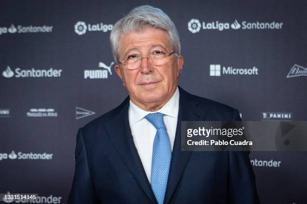Enrique Cerezo attends the LaLiga Champions gala red carpet at the Reina Sofia museum In Madrid on July 30, 2021 in Madrid, Spain.