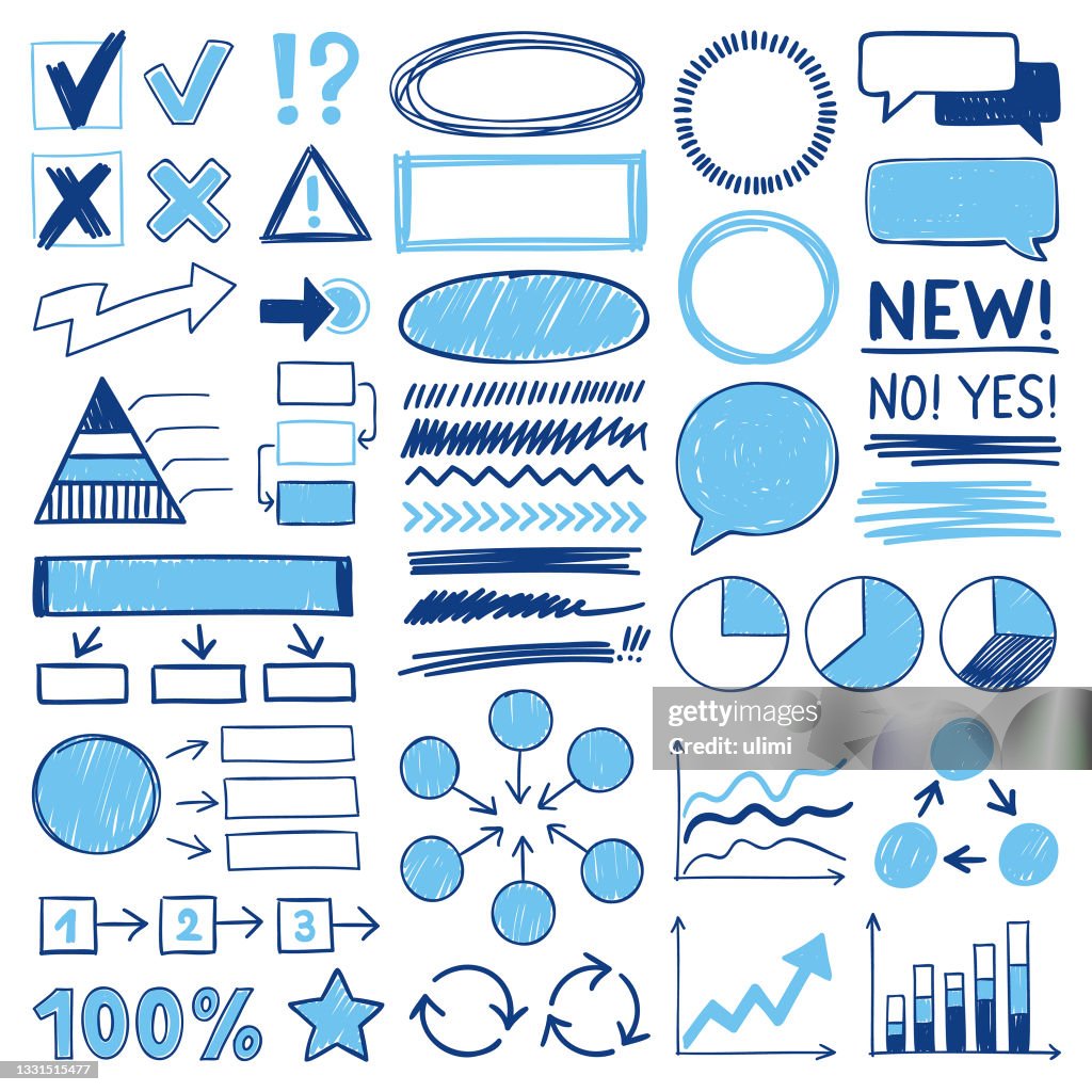 Hand drawn design elements