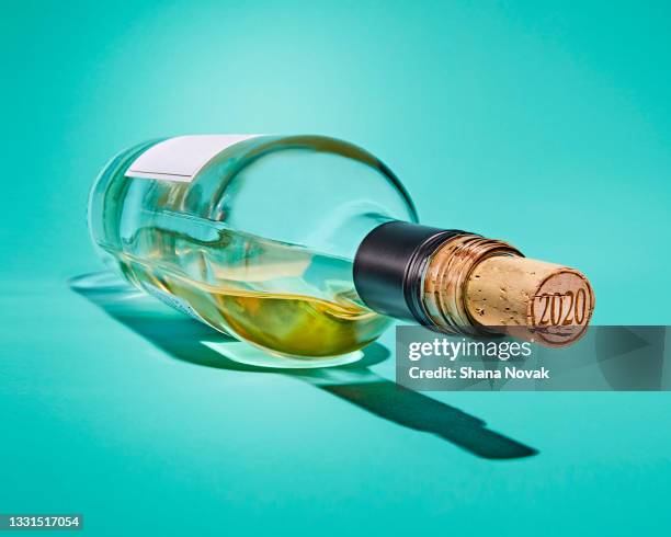 empty wine bottle from - wine still life stock pictures, royalty-free photos & images