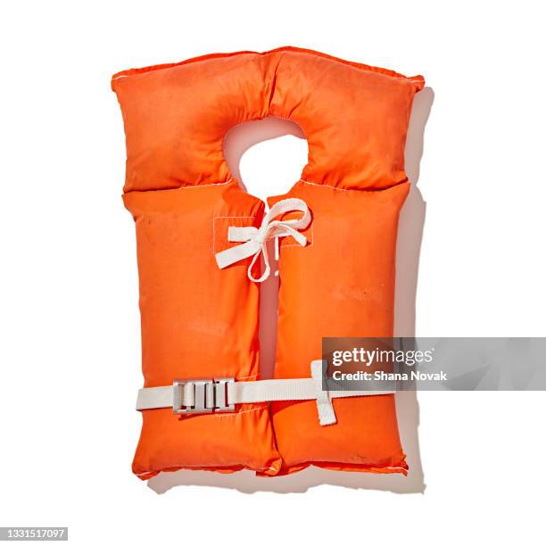 vintage life jacket - safety equipment stock pictures, royalty-free photos & images