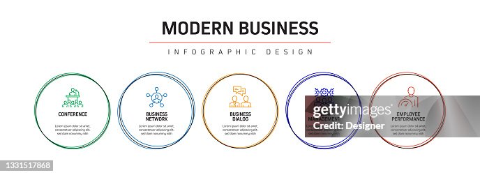 Modern Business Related Process Infographic Template Process Timeline ...