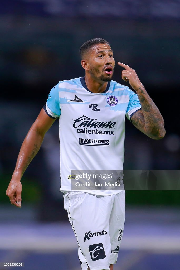 Gonzalo Freitas of Mazatlan reacts during the 1st round match between