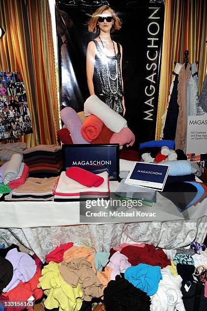 Magaschoni displayed at the EXTRA Luxury Lounge In Honor Of 83rd Annual Academy Awards day 1 held at the Four Seasons Hotel Los Angeles at Beverly...