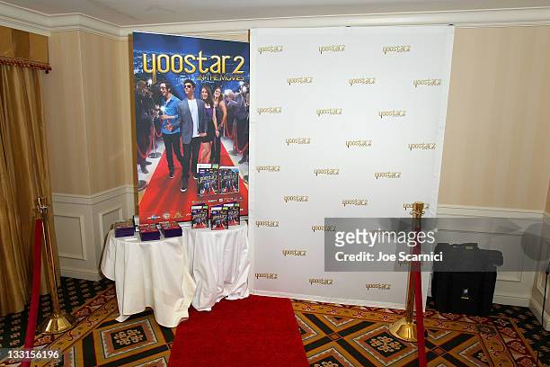 In The Movies display at the EXTRA Luxury Lounge In Honor Of 83rd Annual Academy Awards day 1 held at the Four Seasons Hotel Los Angeles at Beverly...