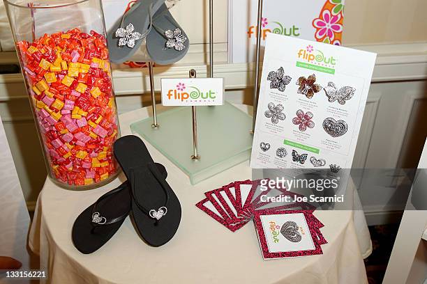 FlipOut display at the EXTRA Luxury Lounge In Honor Of 83rd Annual Academy Awards day 1 held at the Four Seasons Hotel Los Angeles at Beverly Hills...