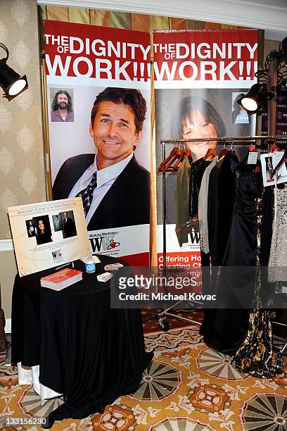 Working Wardrobes booth at the EXTRA Luxury Lounge In Honor Of 83rd Annual Academy Awards day 1 held at the Four Seasons Hotel Los Angeles at Beverly...
