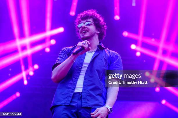 Jack Harlow performs on day 2 of Lollapalooza at Grant Park on July 30, 2021 in Chicago, Illinois.