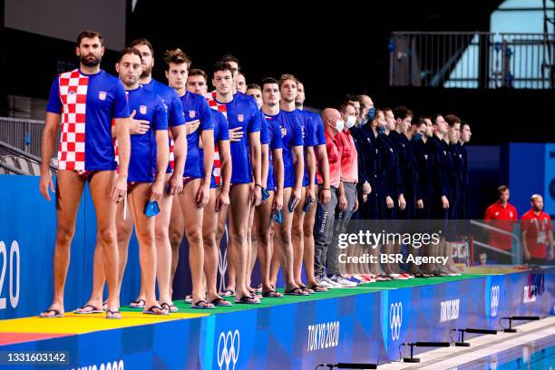 Team Croatia, Javier Garcia of Croatia, Paulo Obradovic of Croatia, Josip Vrlic of Croatia, Lovre Milos of Croatia, Ante Vukicevic of Croatia, Luka...