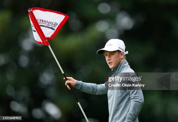 Brendan Lawlor of Ireland on the 14th hole during Day One of The EDGA ISPS HANDA World Disability Invitational at Massereene Golf Club on July 31,...