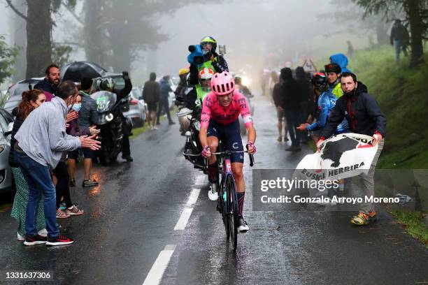 Simon Carr of United Kingdom and Team EF Education - Nippo in the Breakaway during the 41st Donostia San Sebastian Klasikoa 2021 a 223,5km race from...