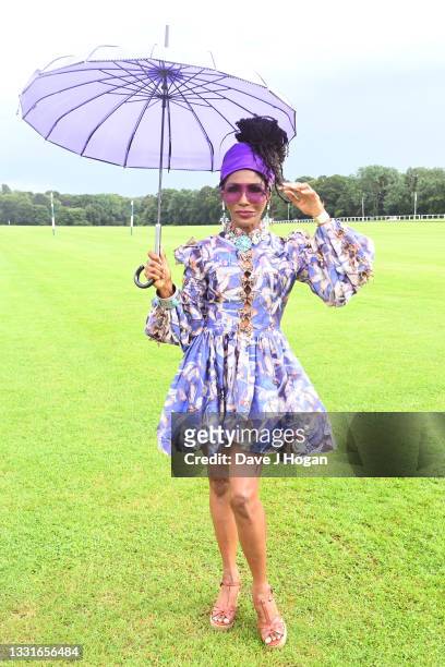 Sinitta at Hurtwood Park Polo Club on July 31, 2021 in Cranleigh, England.