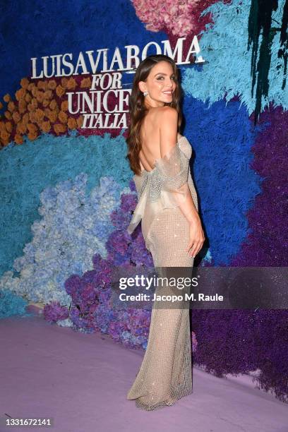 Nina Senicar attends the LuisaViaRoma for Unicef event at La Certosa di San Giacomo on July 31, 2021 in Capri, Italy.