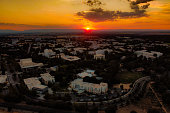 Sunset in University of California，Davis