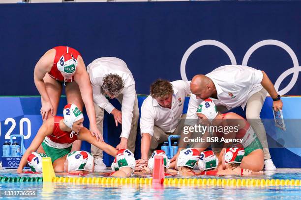 Alda Magyari of Hungary, Krisztina Garda of Hungary, Natasa Rybanska of Hungary, Aniko Gyongyossy of Hungary, Dora Leimeter of Hungary, Anna Illes of...