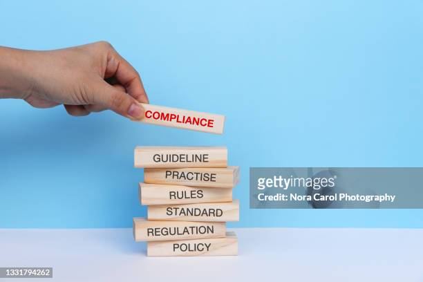 compliance business concept - policy document ストックフォトと画像