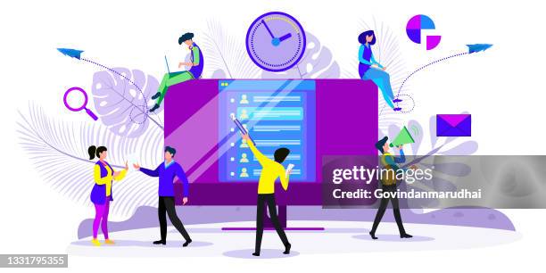 hr and headhunter service abstract concept vector illustration set. human resources, candidates, performance management, find employee, job applicant, hr management software abstract metaphor. - candidate stock illustrations