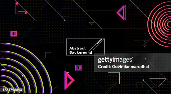 Box Template Or Geometry Background Hi Tech Digital Technology Vector ...