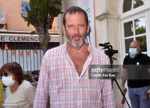 Christian Vadim attends the Tribute to Juliette Greco Exhibition at Salle Jean Despas Place des Lices on July 31, 2021 in Saint Tropez, France.