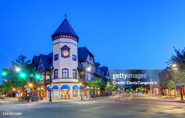 coolidge corner district in brookline, massachusetts - massachusetts stock pictures, royalty-free photos & images