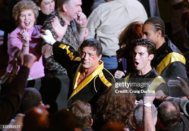 Actor/Director Sylvester Stallone surprised a packed Mandalay Bay Event Center in Las Vegas on December 3, 2005 when he entered the arena with cast...