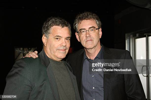 Director Amos Gitai and Director and CEO of TIFF Piers Handling attend "Carmel" Premiere at the Scotiabank 2 during 2009 Toronto International Film...