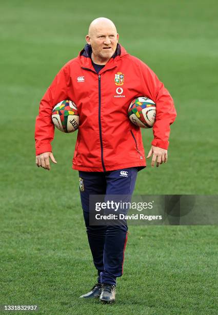 Neil Jenkins, the Lions kicking coach looks on during the 2nd test match between South Africa Springboks and the British & Irish Lions at Cape Town...