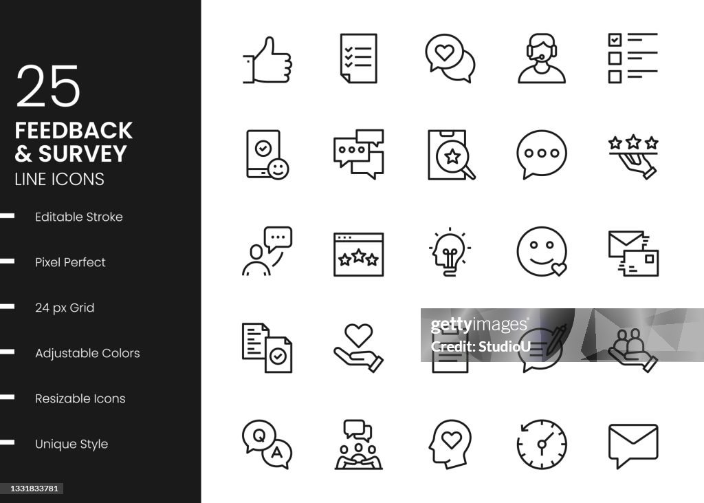 Feedback Line Icons