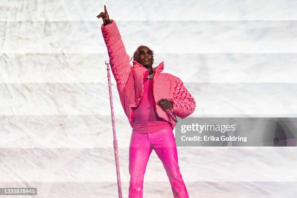 Young Thug performs during 2021 Lollapalooza at Grant Park on August 01, 2021 in Chicago, Illinois.