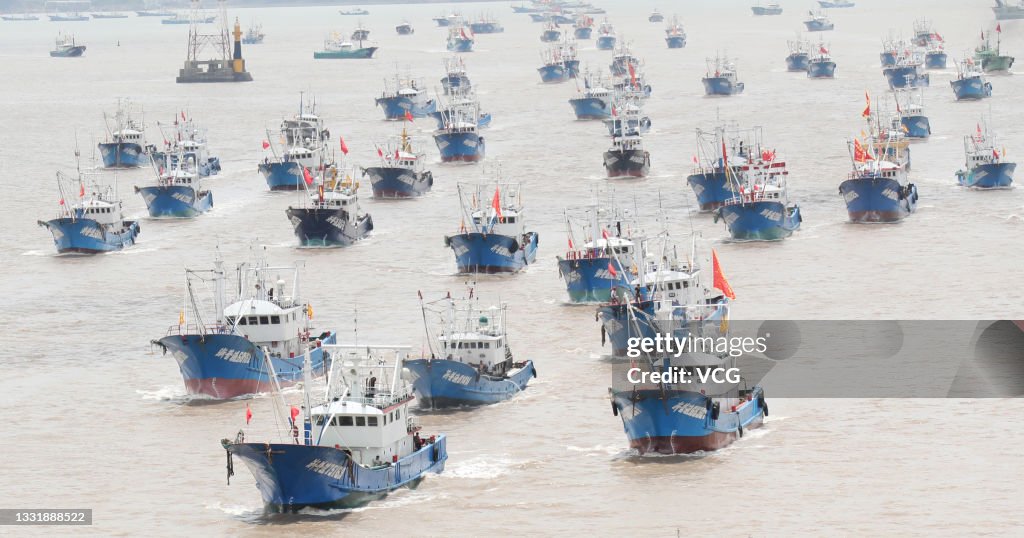 Fishing Boats Set Sail For East China Sea