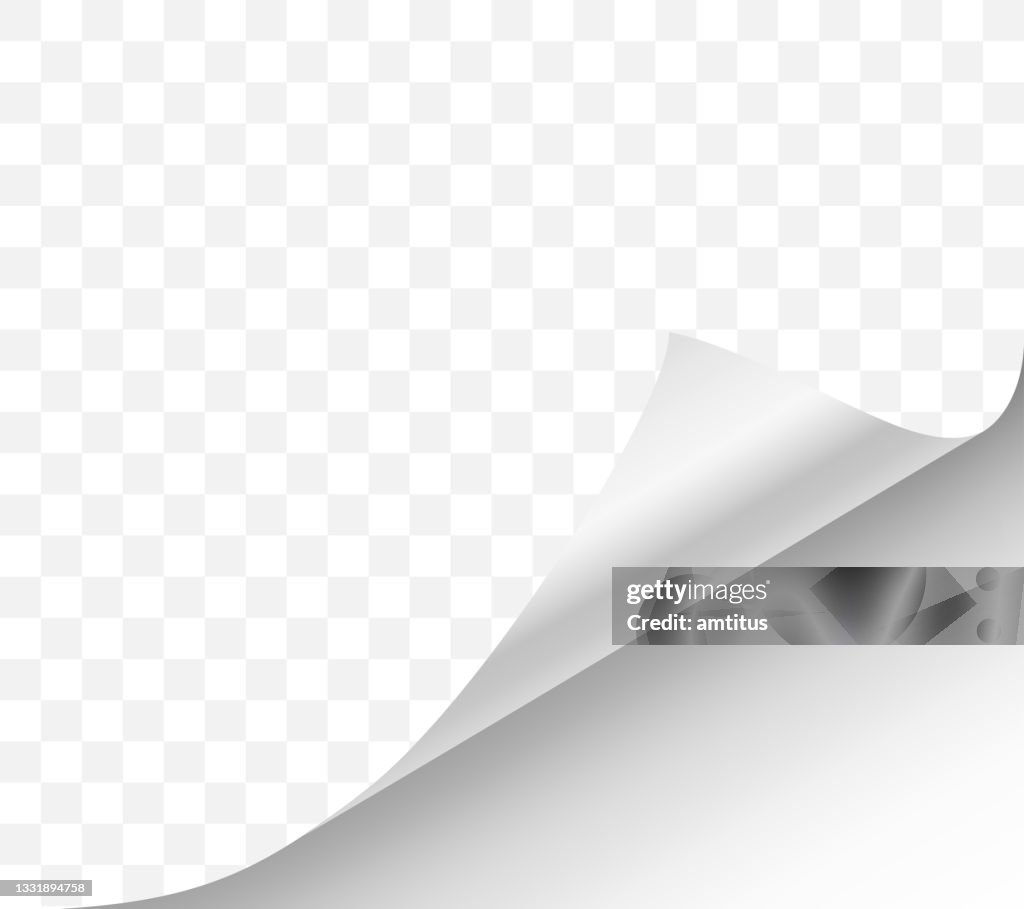 Page curl white