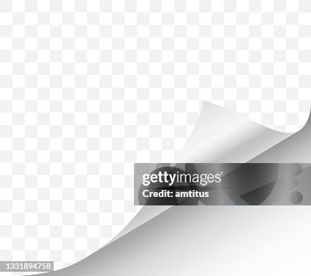 Page curl white Page curl white