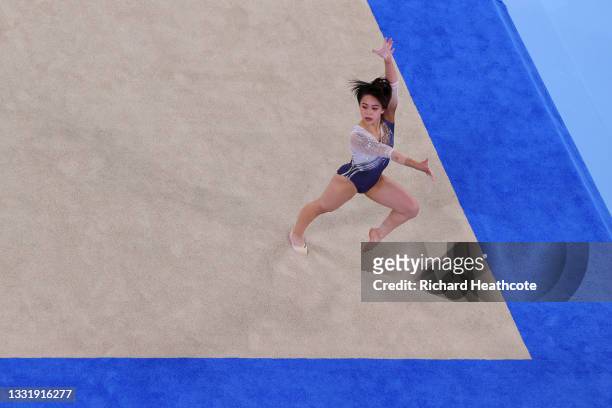 W3during the Women's Floor Exercise Final on day ten of the Tokyo 2020 Olympic Games at Ariake Gymnastics Centre on August 02, 2021 in Tokyo, Japan.