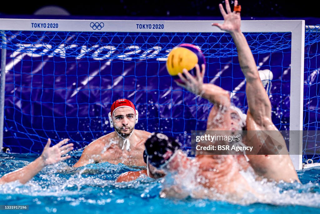 Team Greece v Team United States - Tokyo 2020 Olympic Waterpolo Tournament Men